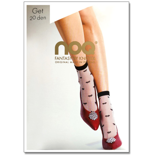 Női zokni mintás masnikkal Get 20 DEN