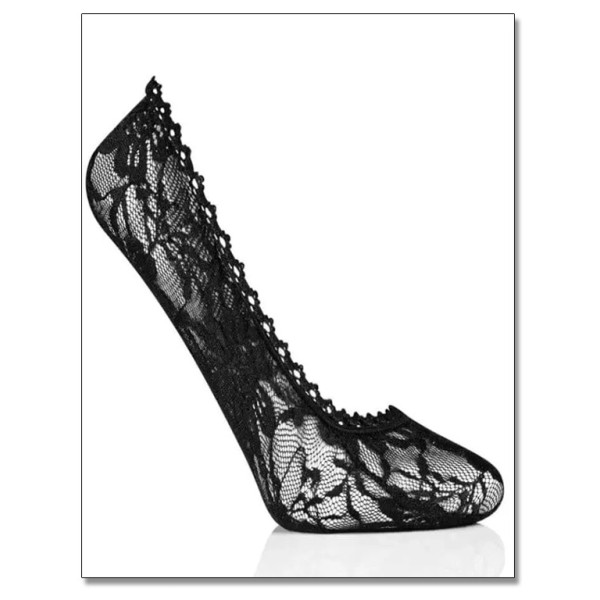 Women's lace socks with cushion 34-37