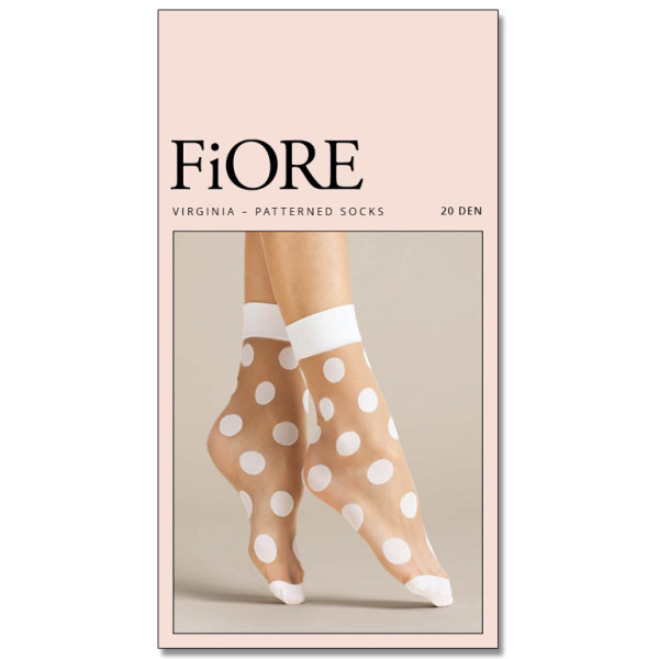Women's non-pressure socks with dots 20 den