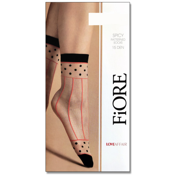 Damen Strumpfhose Socken 15 Den in Punkten