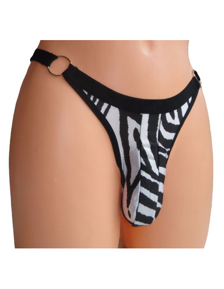 MEN'S THONG ZEBRA ZEBRA FUNNY - 1