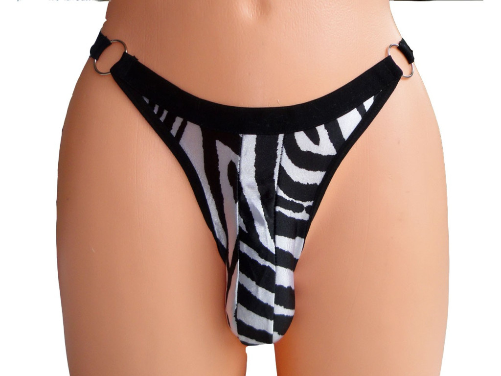 VĪRIEŠU ZEBRA STRINGI FUNNY - 2