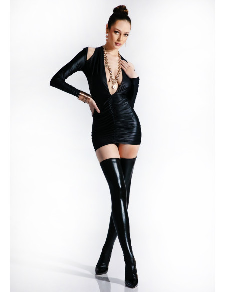 Shiny latex stockings JULIA