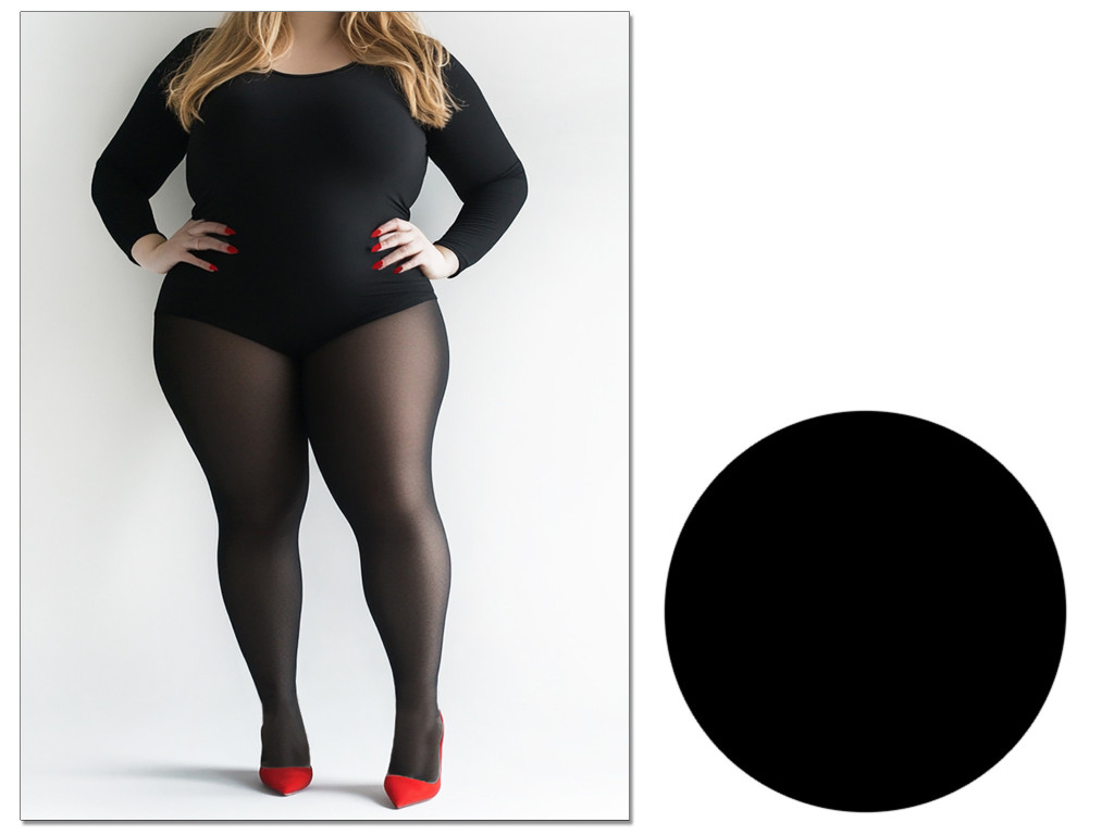 Ellane Plus Size Damen Strumpfhose 20 DEN große Größen 7, 8