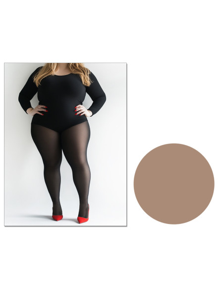 Colanți Ellane Plus Size pentru femei 20 DEN mărimi mari 7, 8 Colanți Ellane Plus Size pentru femei 20 DEN mărimi mari 7, 8