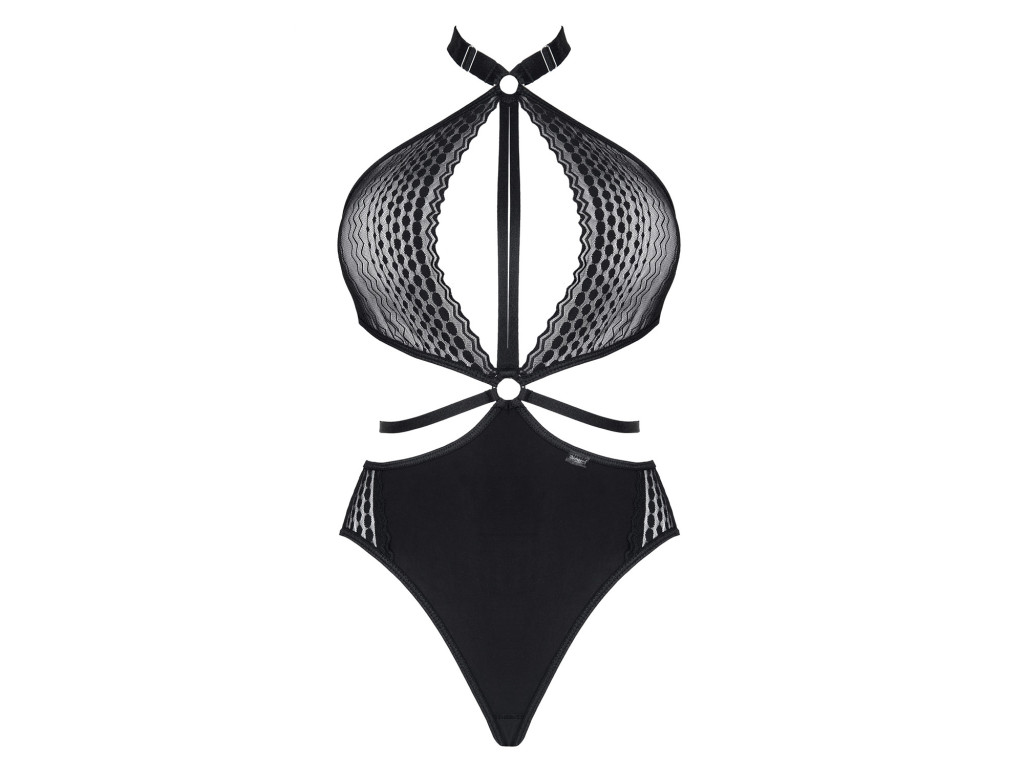 Sensual black body with straps and lace - a gift for a hen party or an 18th birthday