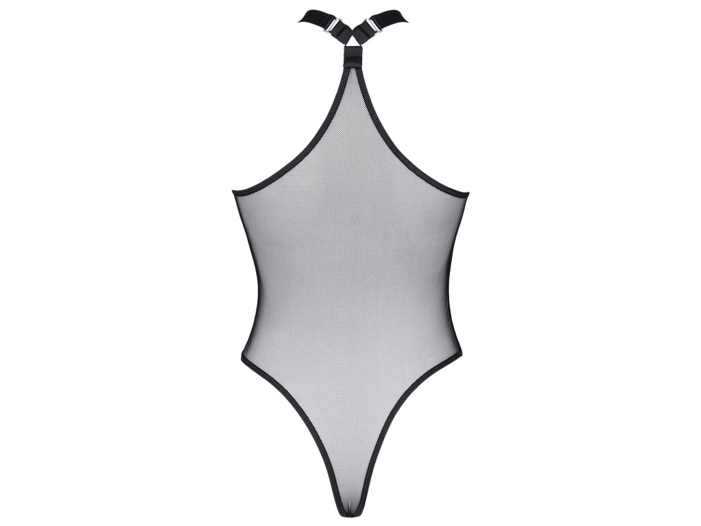 Transparent mesh and lace bodysuit - sensual lingerie in sizes S-XXL