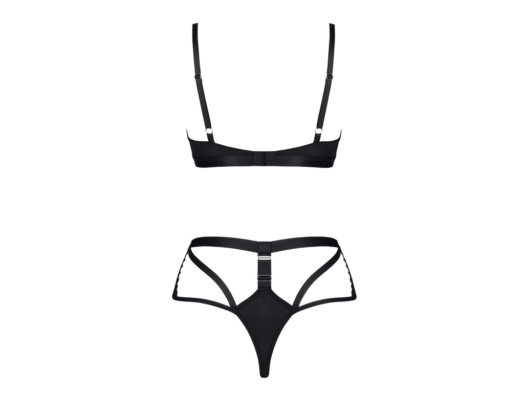 Ensemble LadyX avec soutien-gorge rembourré et culotte à bretelles