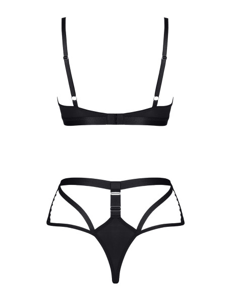 Ensemble LadyX avec soutien-gorge rembourré et culotte à bretelles