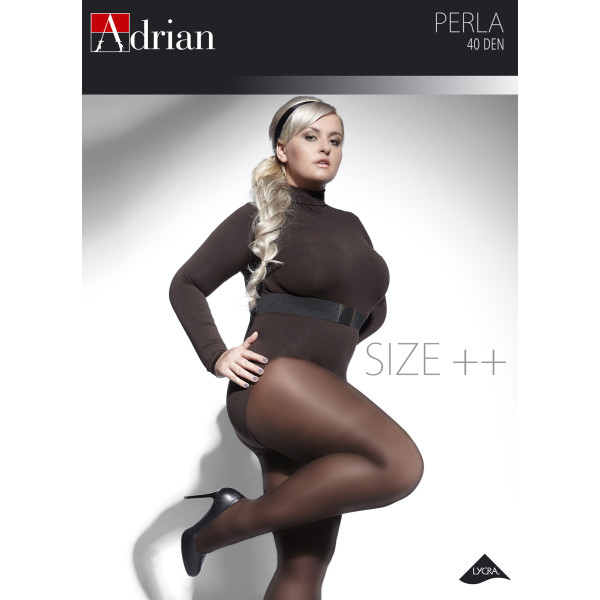 Perla tights plus 40 denier microfiber