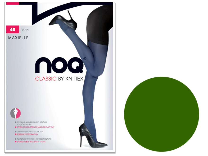 Collants Maxielle Grande Taille en Microfibre 40 Deniers Lisse, Mat, Semi-Opaque