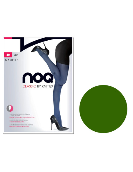 Dresuri Maxielle Plus Size din microfibră 40 Denier netede, mate, semi-opace