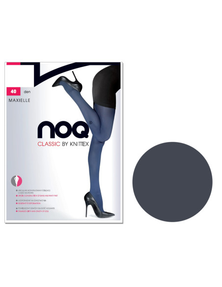 Pančuchy z mikrovlákna Maxielle Plus Size 40 Denier hladké, matné, polopriehľadné