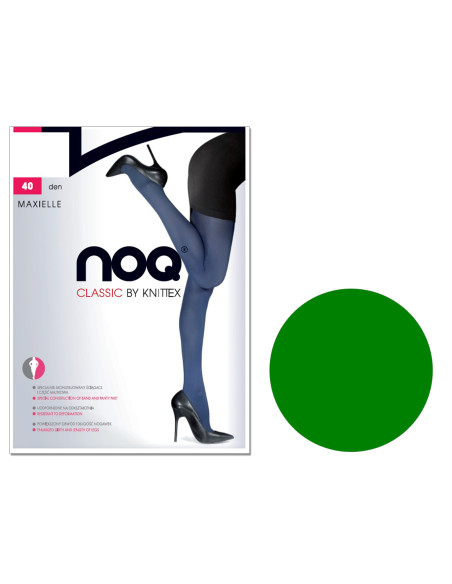 Punčocháče z mikrovlákna Maxielle Plus Size 40 Denier hladké, matné, poloprůhledné