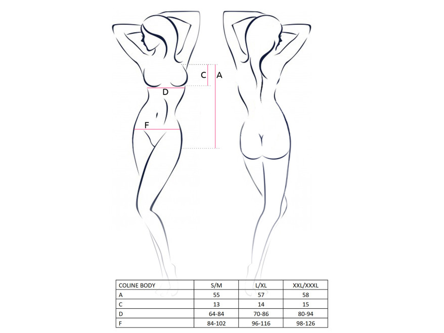 Body czerwone Coline z czarnymi wykończeniami