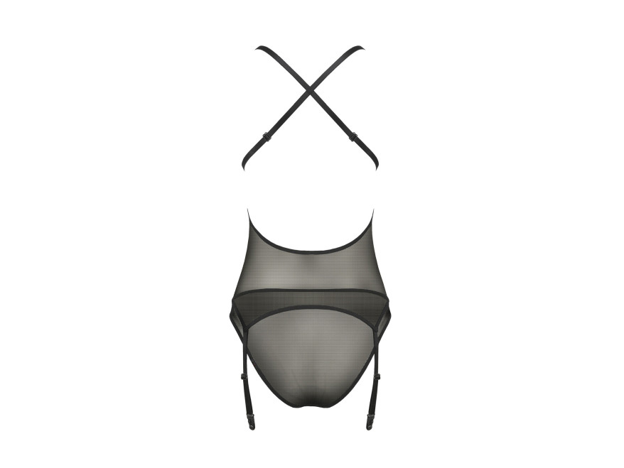 Black lace corset with straps Erza