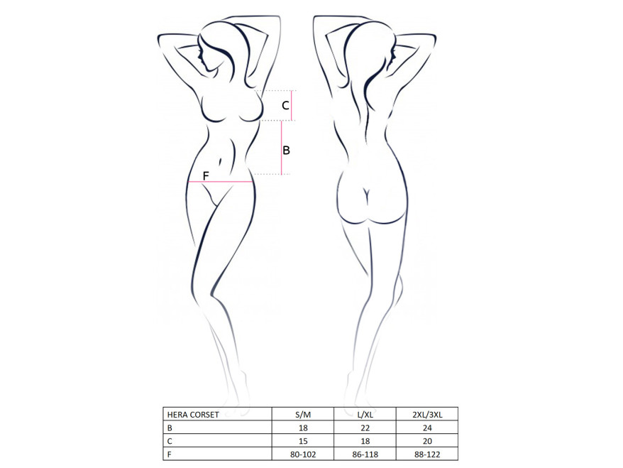 Corset rouge à résille noire Hera