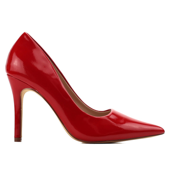 Rote Lackleder-High Heels für Damen