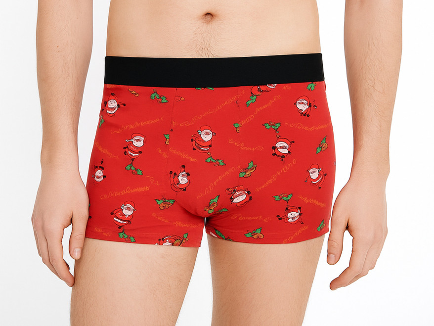 Boxers de Noël pour hommes avec le Père Noël