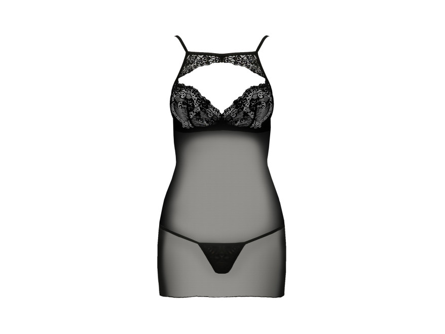 Black women's nightdress with lace