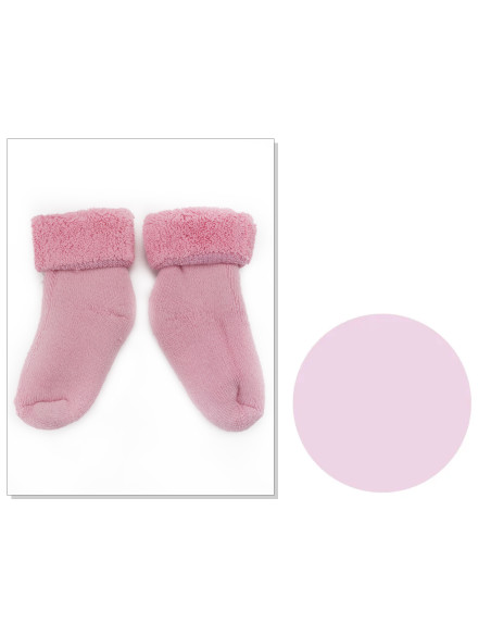 Cotton terry baby socks that do not compress