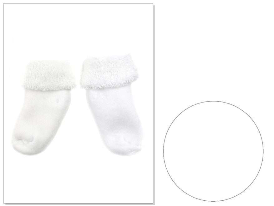 Chaussettes bébé en coton éponge non compressibles