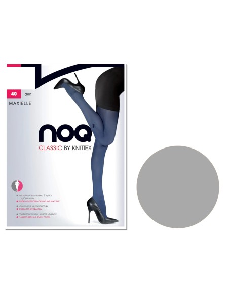Dresuri Maxielle Plus Size din microfibră 40 Denier netede, mate, semi-opace