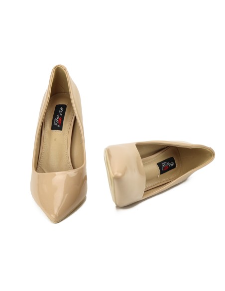 Nude, escarpins à talons hauts pour femmes, 10 cm, vernis