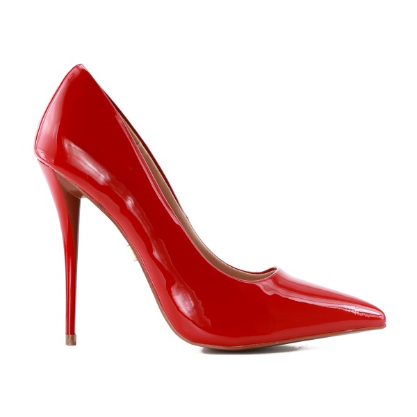 Rot lackierte Damenstilettos 11 cm spitze Nase