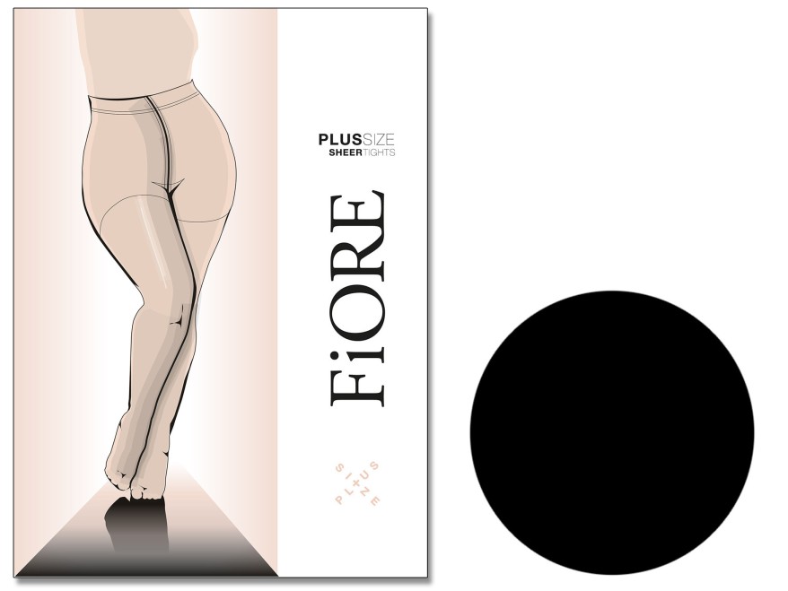 „Fiore“ pėdkelnės „Plus Size“ 20 DEN, vienspalvės, matinės, didelių dydžių