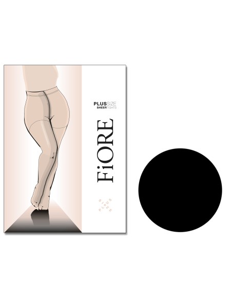 Collants « Fiore » grande taille, 20 DEN, unis et mats