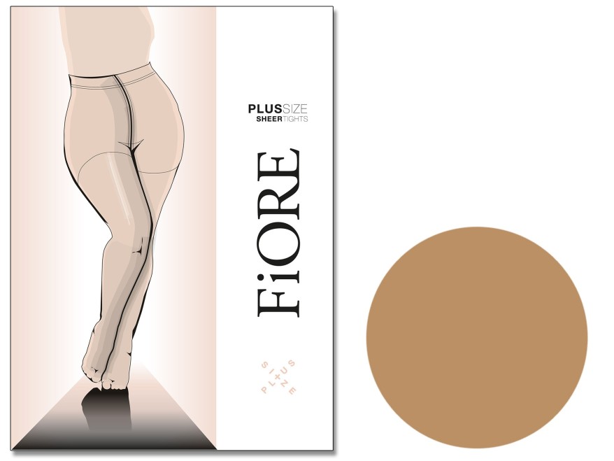 Колготки «Fiore» Plus Size 20 DEN, однотонні матові, великі розміри