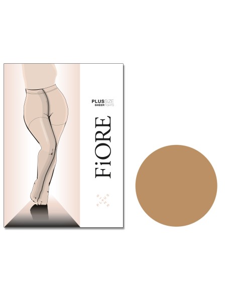 Fiore Plus Size 20 DEN Solid Matte Tights, Large Sizes