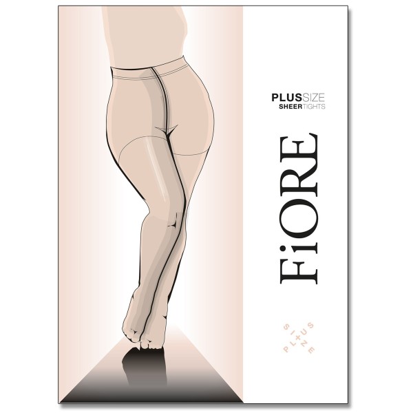 Fiore Plus Size 20 DEN sima, matt harisnya, nagy méretekben