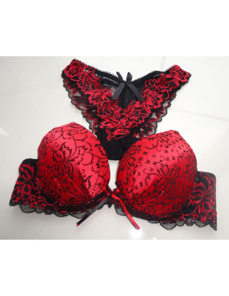 SADA RED SATIN KALHOTY