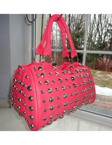 BAG CASE PINK RASPBERRY VELKÉ NÝTY STUDS HIT