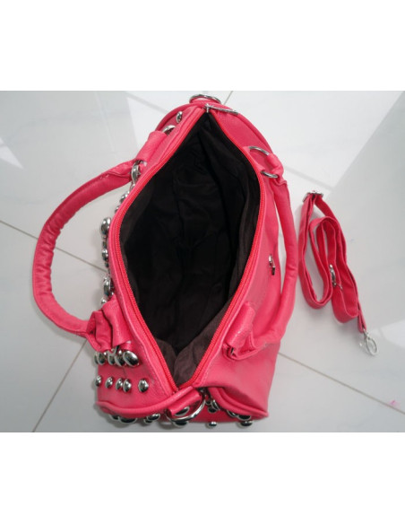 BAG CASE PINK RASPBERRY VELKÉ NÝTY STUDS HIT