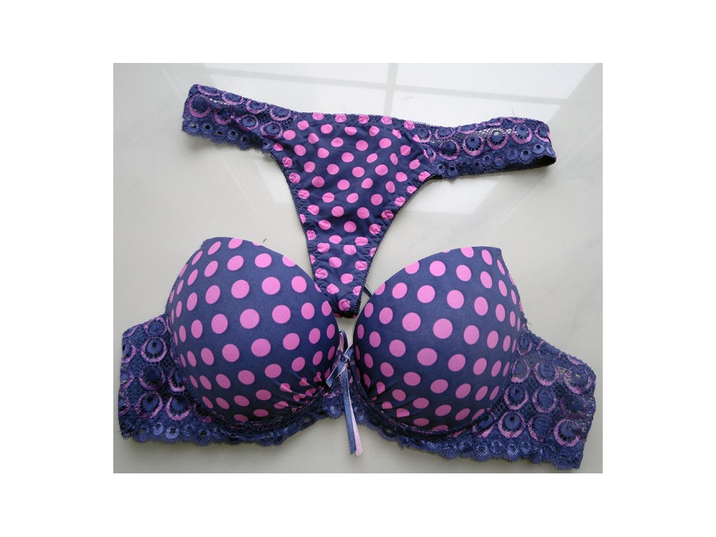 SPODNÍ PRÁDLO SADA PINK POLKA DOT STRUNS
