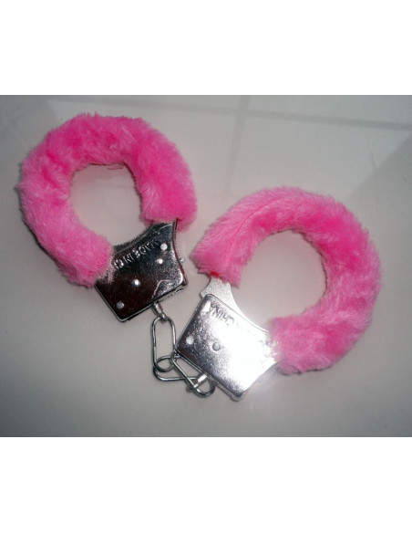 Pink cuffs with a can of sexy BDSM - 2