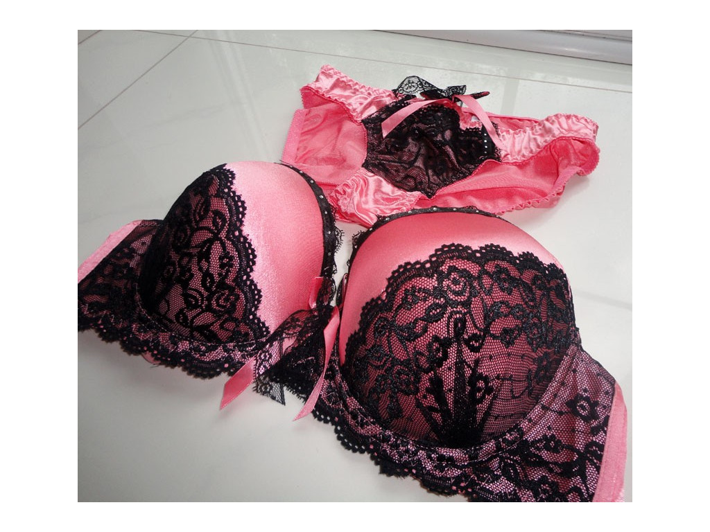 ENSEMBLE DE LINGERIE EN CORAIL ZIRCONE FIGUES - 3