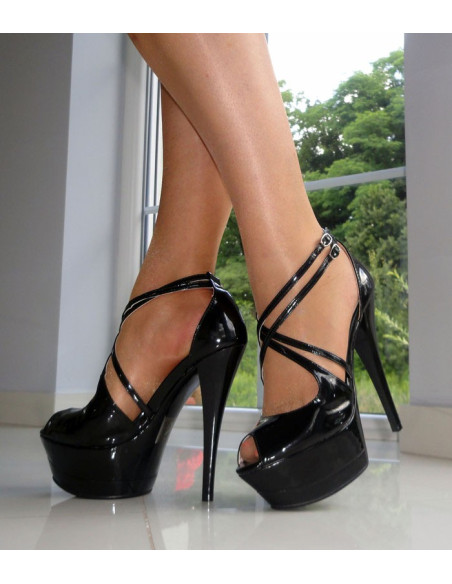 MELNI LAKOTI STILETTOS GULTAI - 1