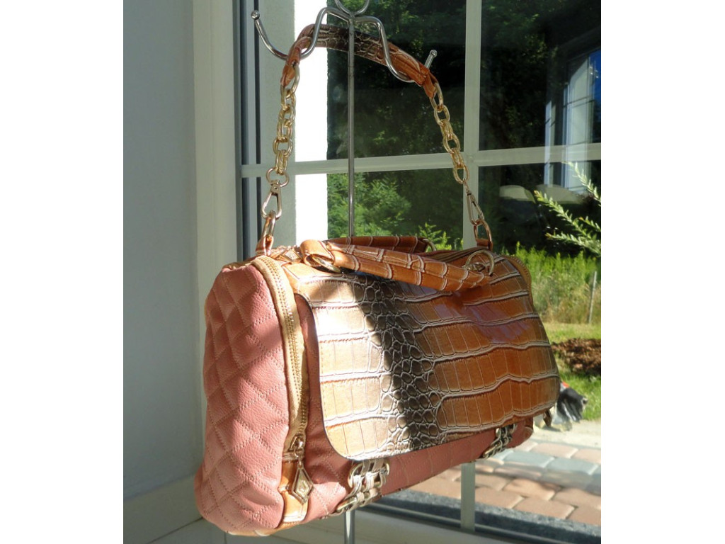 HANDBAG BROWN QUILTED TO THE HAND - 2