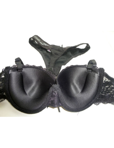 SET NEGRU INTERIOR, CORDURI ACCESORII ARGINT - 3