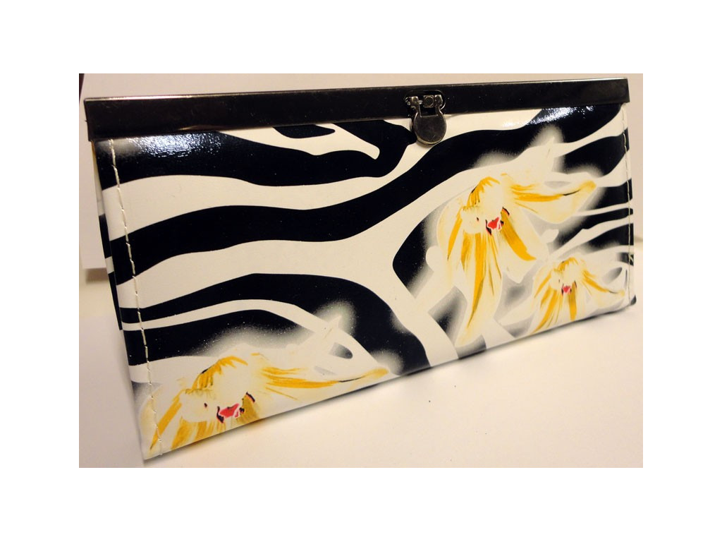 WALLET ZEBRA ZEBRA FLOWER PURSE - 1