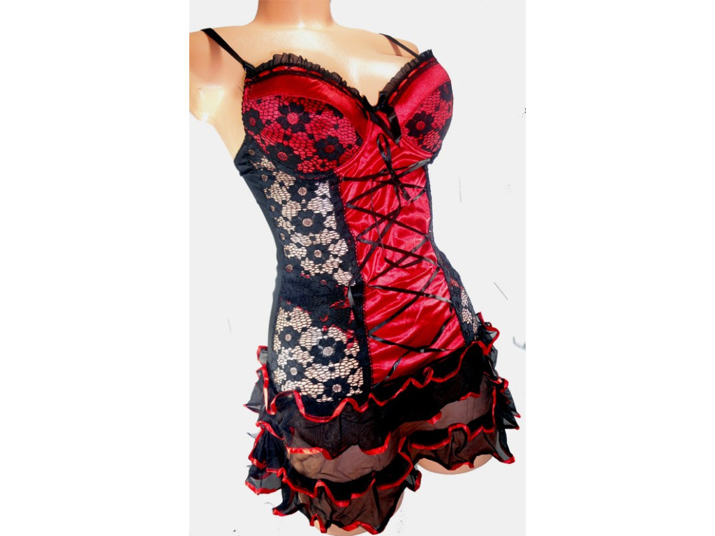 KOSZULKA NOCNA BRĄZOWA PANTERKA 2 KORONKA