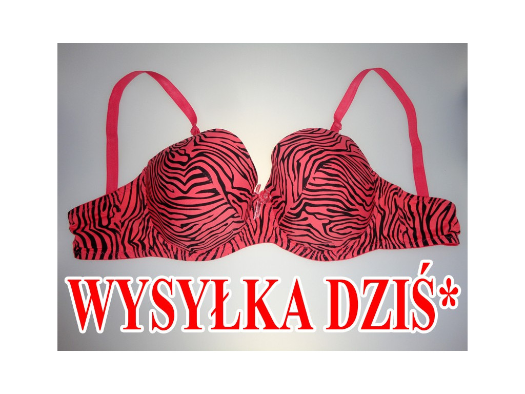 MODRÁ PODPRSENKA ZEBRA PINK - 1