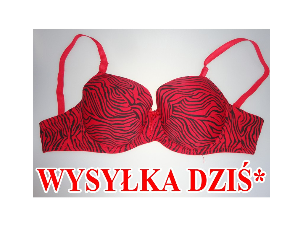 SOUTIEN-GORGE ZÉBRÉ ROUGE SOUTIEN-GORGE RENFORCÉ - 1