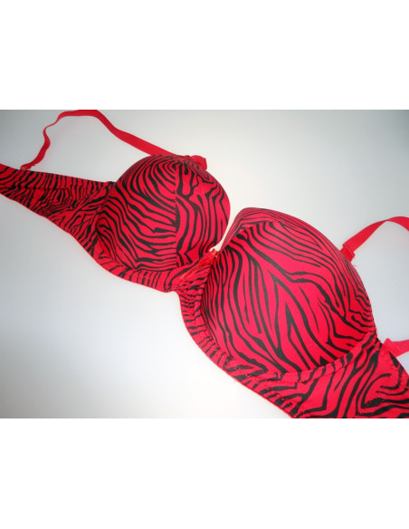 LIEMENĖLĖ SU PAMINKŠTINIMAIS RAUDONAS ZEBRAS - 2