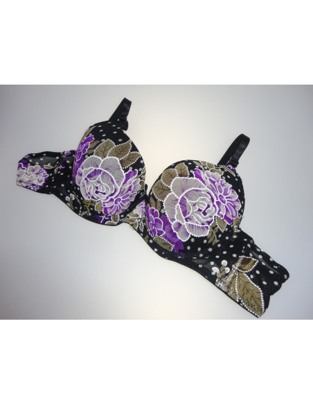 SOUTIEN-GORGE NOIR À TAILLE MAXIMALE - 2