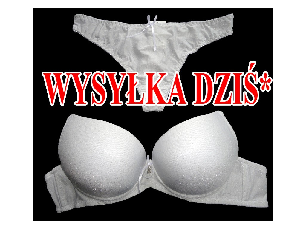 APATINIO TRIKOTAŽO KOMPLEKTAS BALTAS LYGUS BLIZGUS - 1